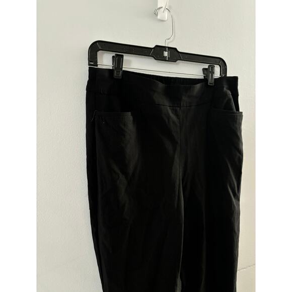 Chicos Pants Womens 6 Chicos 0.5 Black Slacks Trousers Office Business Pull On - Picture 4 of 7